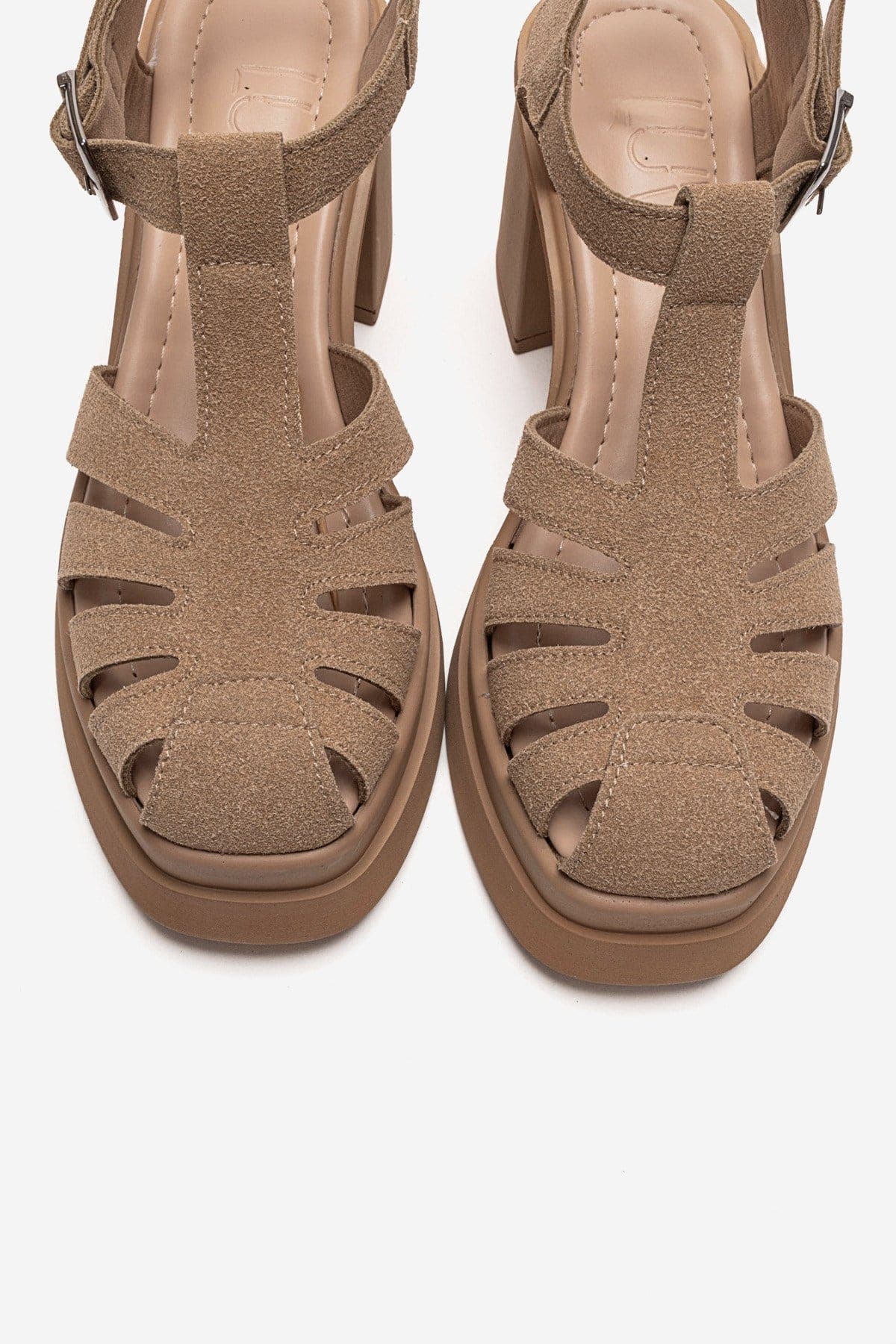 Rovena Platform Block Heel Sandal, Alternate, color, Cognac Suede