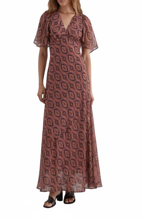 Printed Flowy Dress