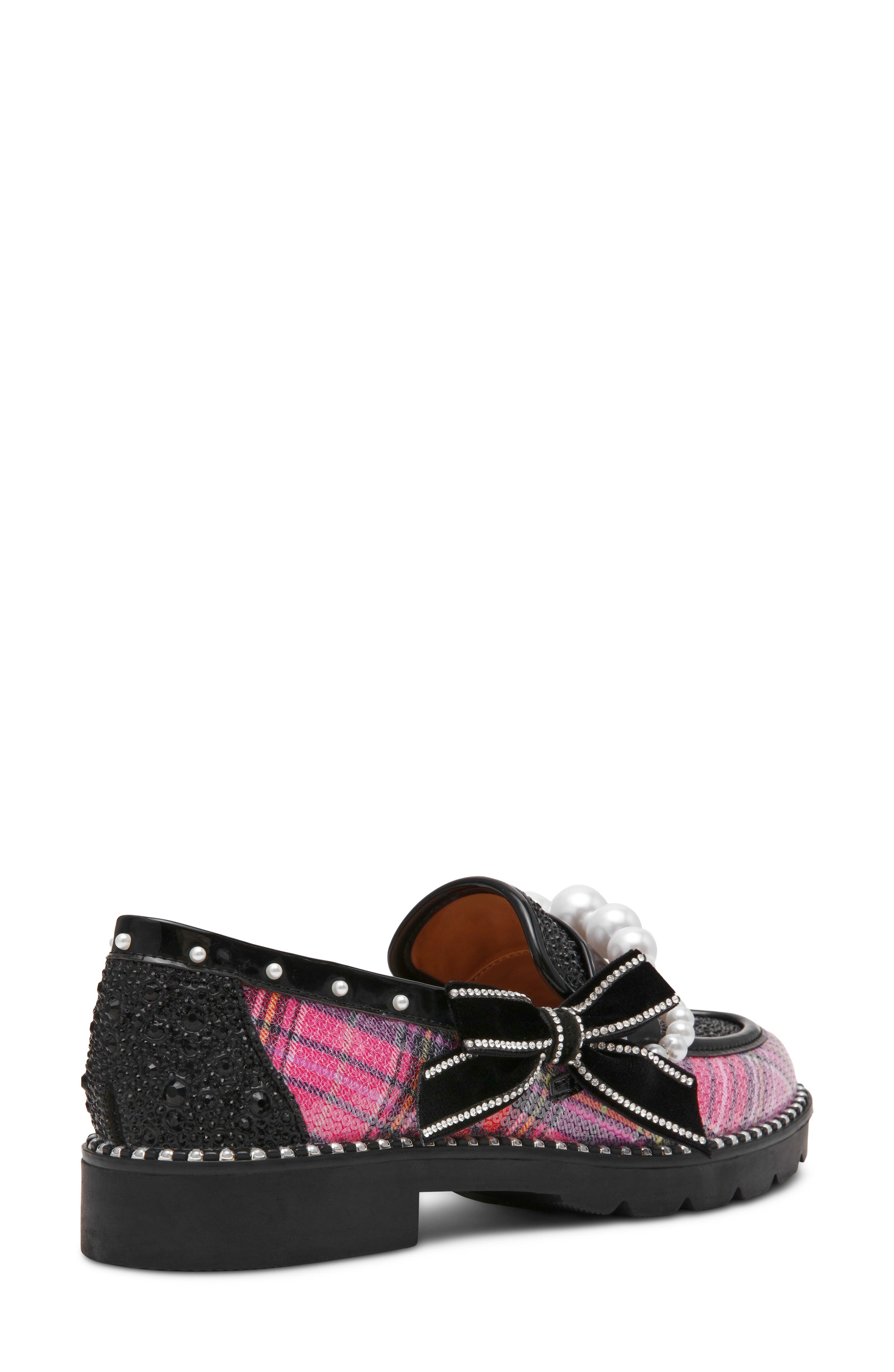 Shiloh Loafer, Alternate, color, PINK PLAID MULTI