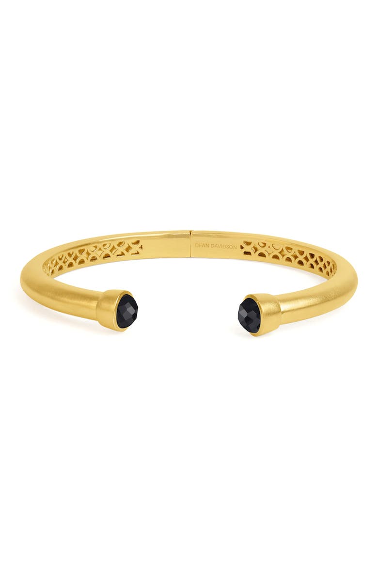 Onyx Cuff Bracelet, Main, color, BLACK ONYX/ GOLD