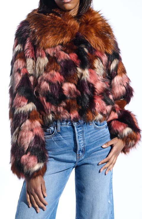Molly Multicolor Faux Fur Jacket