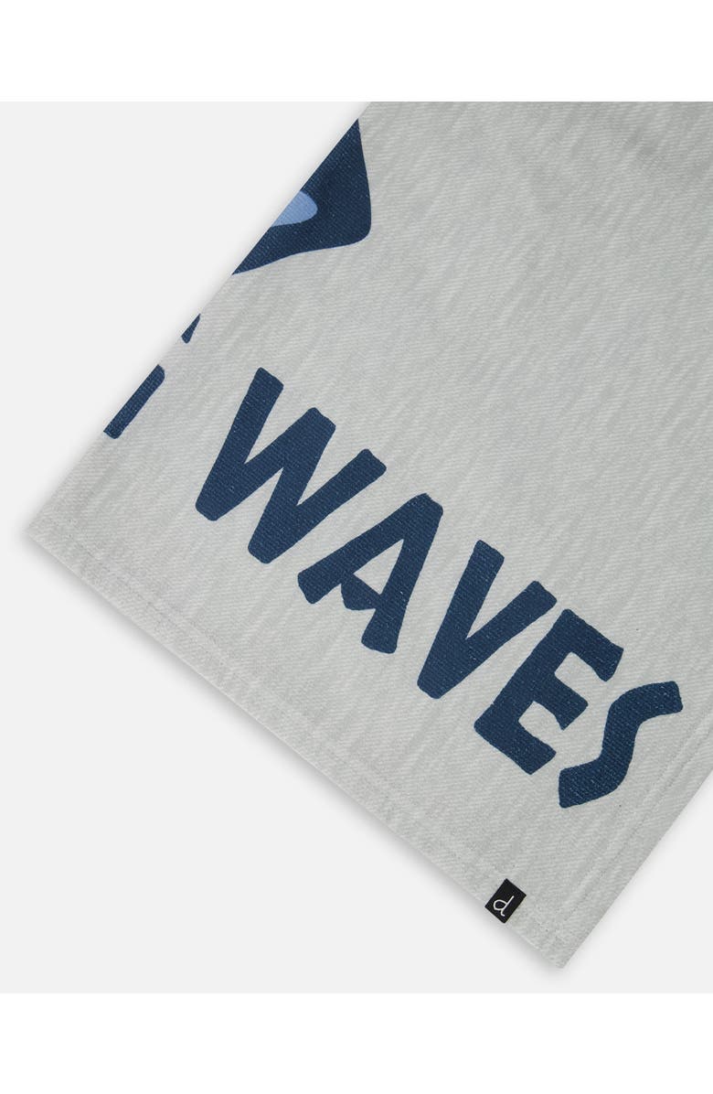 Deux par Deux Graphic Beach Towel, Alternate, color, Gray