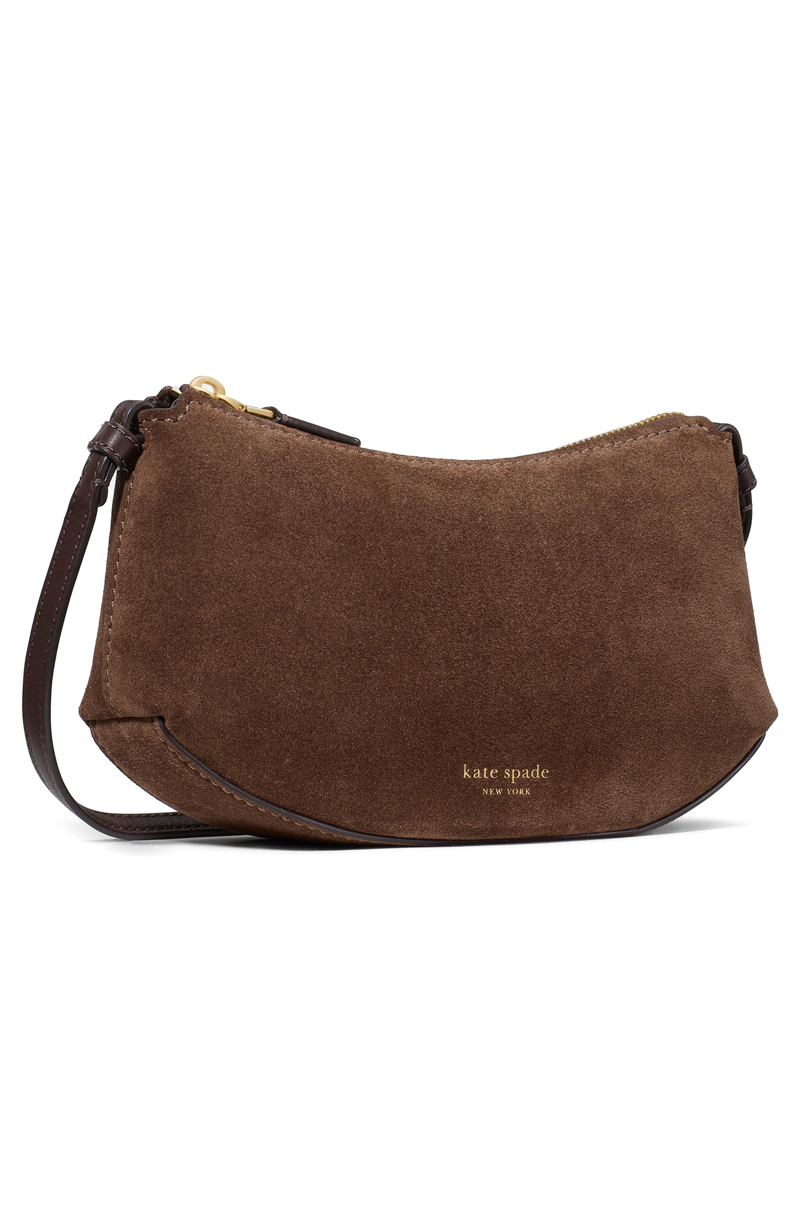 Kate Spade New York loop suede crossbody bag, Alternate, color, 