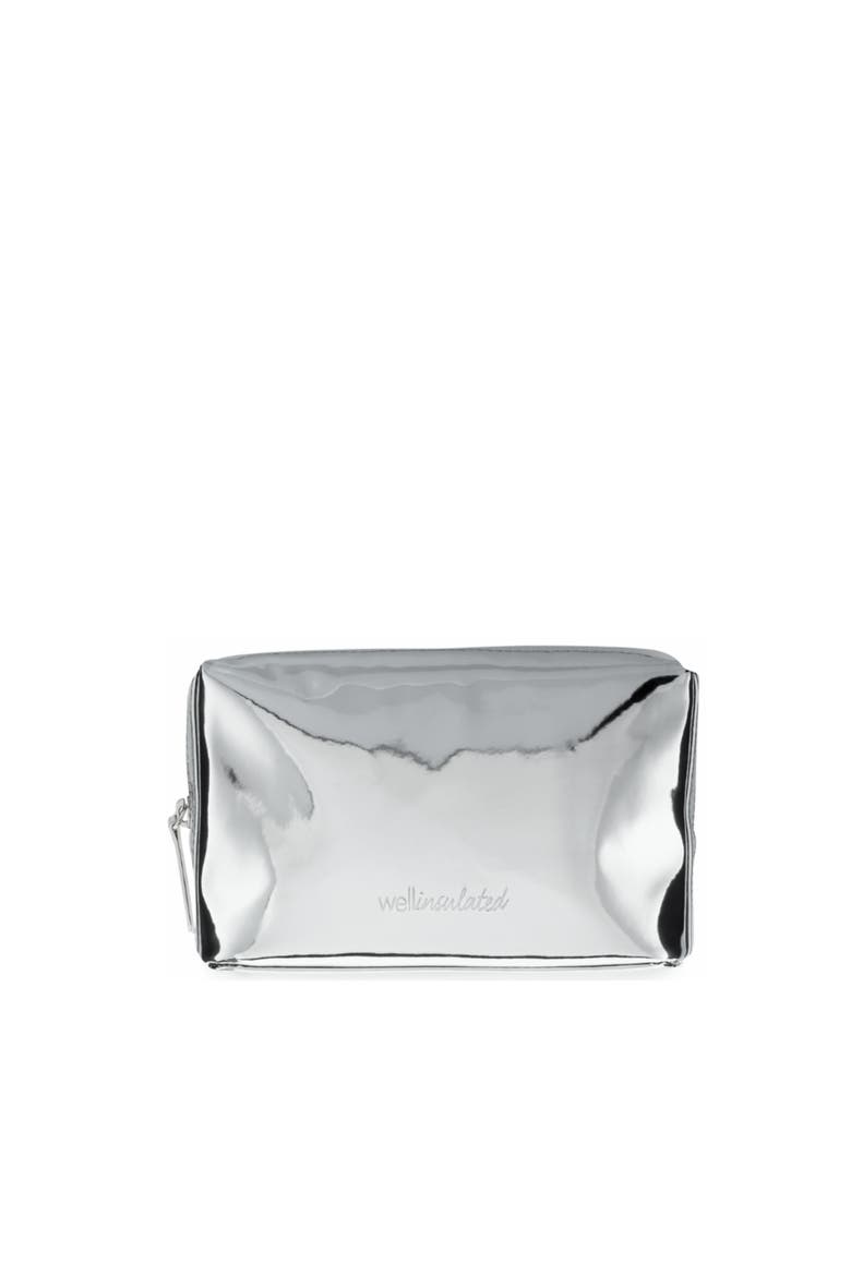 Performance Beauty Bag, Alternate, color, Silver