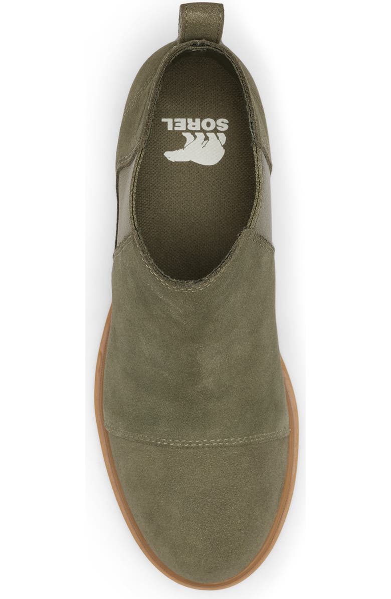 SOREL Evie II Waterproof Chelsea Bootie, Alternate, color, Stone Green/ Gum 2