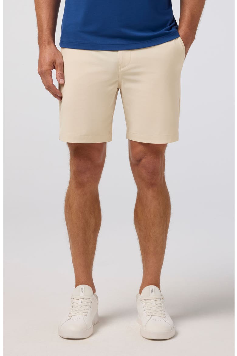 Helmsman Flat Front Performance Golf Shorts, Main, color, OAT