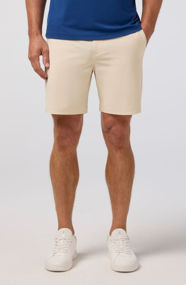 Mizzen+Main Helmsman Flat Front Performance Golf Shorts, Main, color, Oat