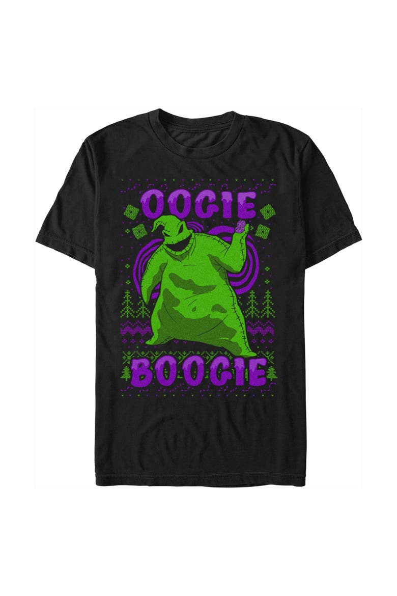 Men's The Nightmare Before Christmas Oogie Boogie Ugly Sweater T-Shirt, Main, color, Black
