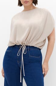 City Chic Elise Drawstring Hem Top