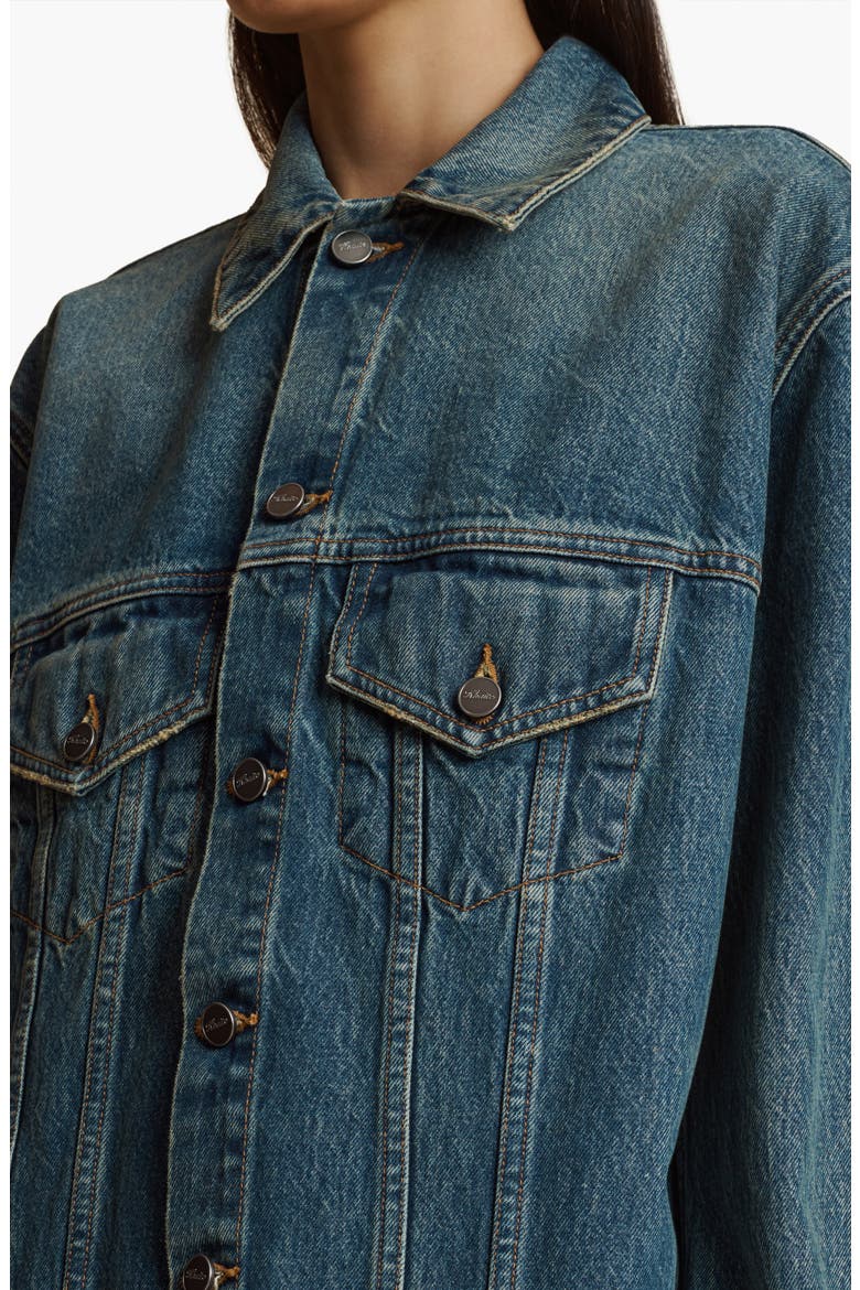 Ross Oversize Denim Trucker Jacket, Alternate, color, STINSON
