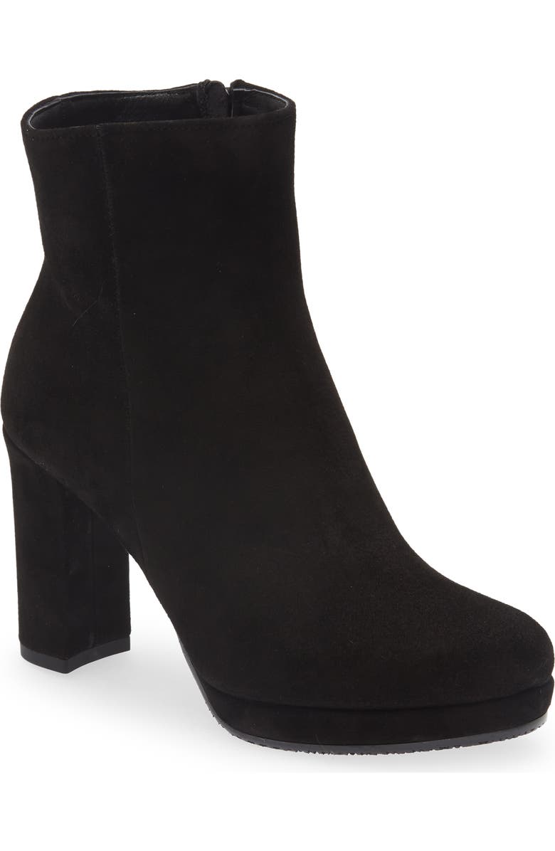 Cordani Nickie Platform Bootie, Main, color, Black Suede