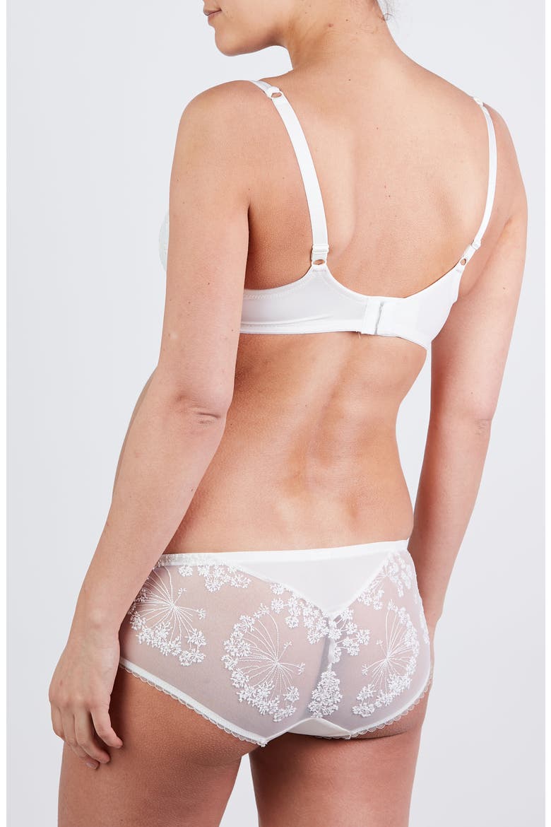 Louise Embroidered Maternity Shorts, Alternate, color, IVORY