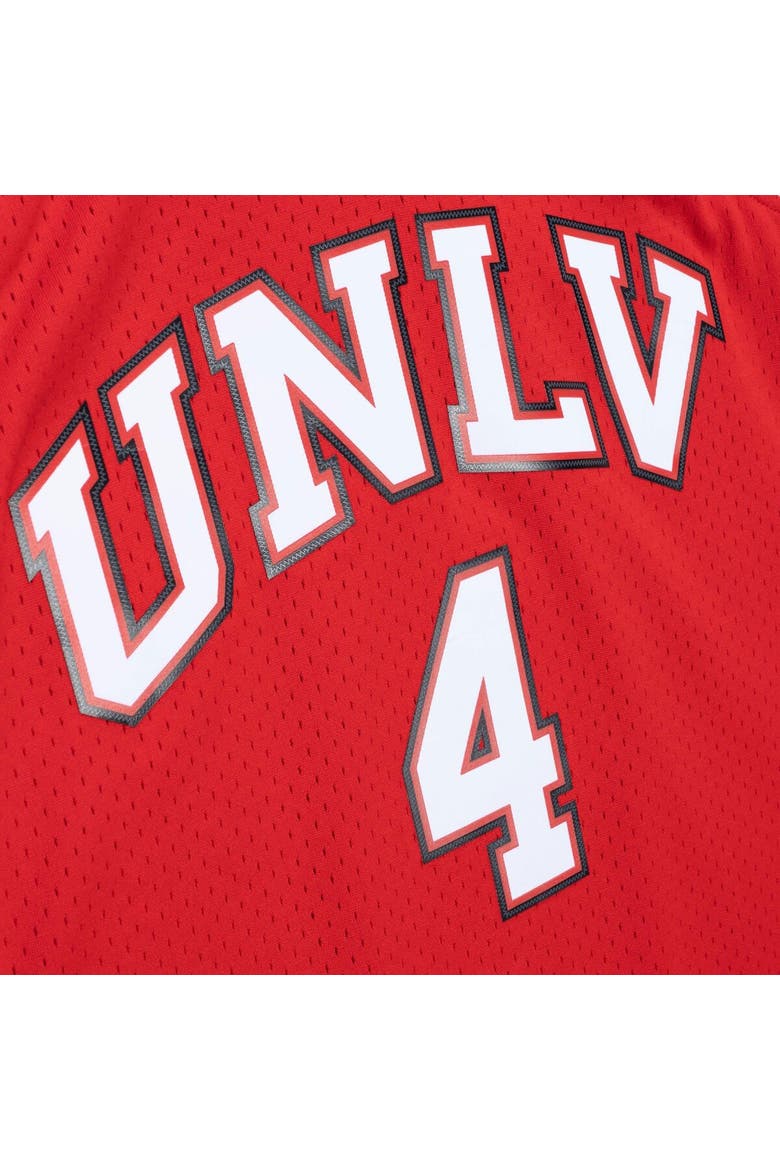 Men's Mitchell & Ness Larry Johnson Red UNLV Rebels 1989/90 Player Swingman Jersey, Alternate, color, Red