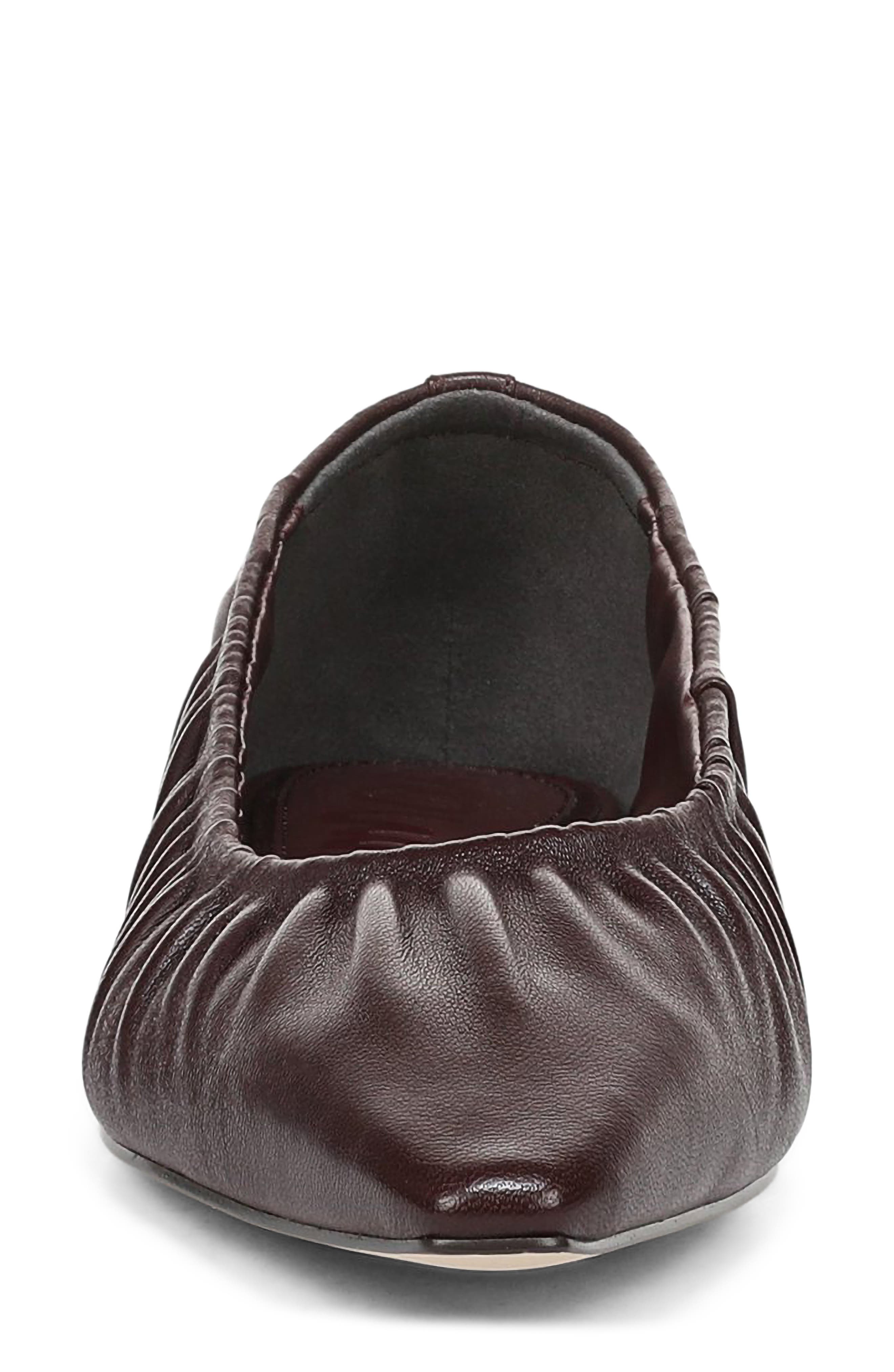 Essex Pointed Toe Flat, Alternate, color, FRENCH BURGUNDY