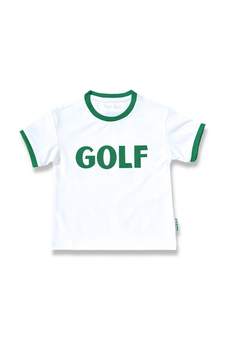 Bits & Bows Golf T-Shirt, Main, color, White/Green