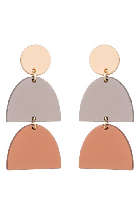 Lisa Geometric Drop Earrings