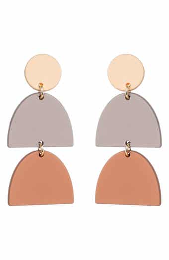 Lisa Geometric Drop Earrings