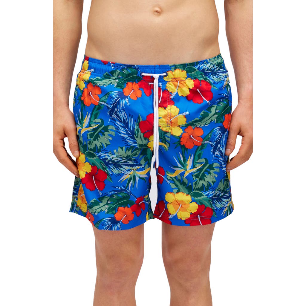 Sundek Floral Board Shorts In Over Sky