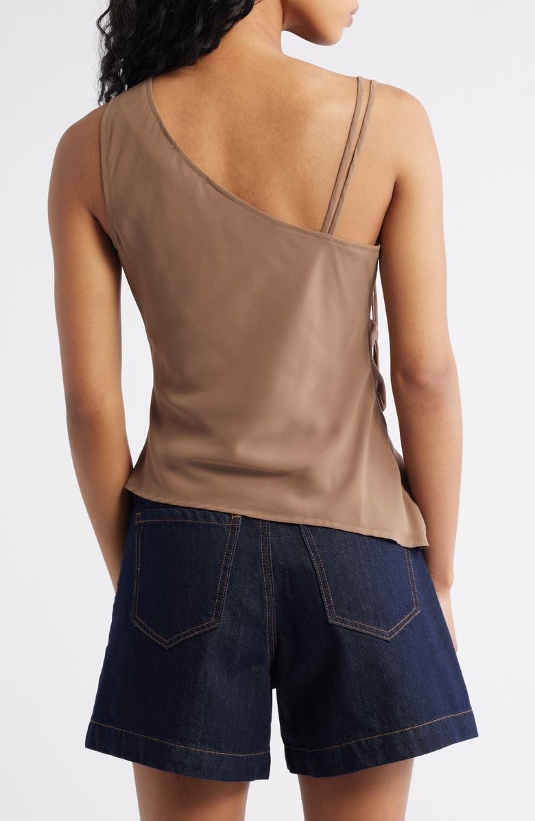 Princess Polly Smash Hit Asymmetric Tank, Alternate, color, Brown