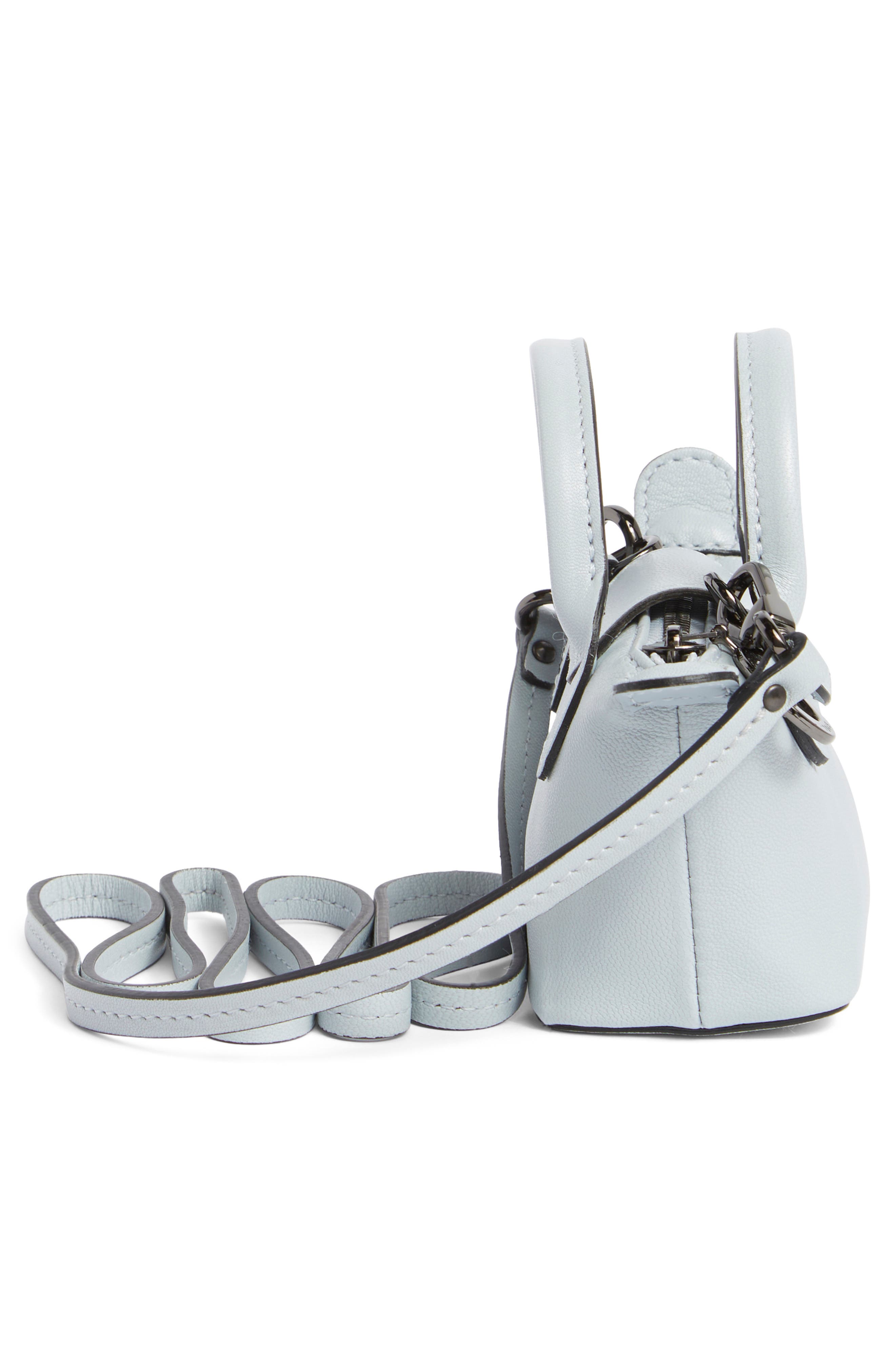 Longchamp Le Pliage Cuir Nano Crossbody Bag, Alternate, color, 