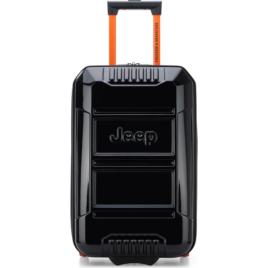 Jeep Jh003b 21" Carry On Hardside Expandable Luggage With Two Wheels In Black