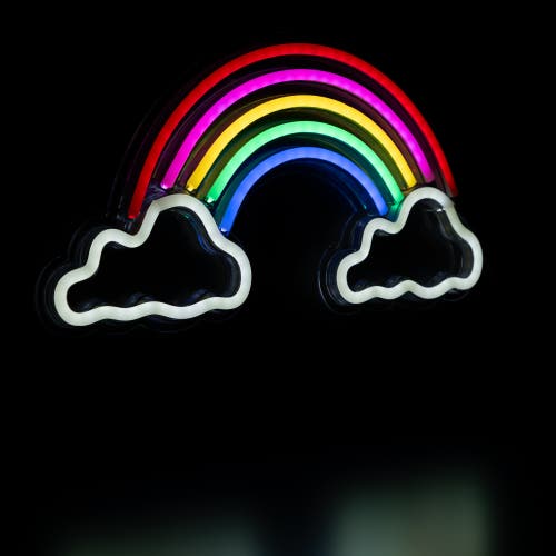 Northlight Led Rainbow And Clouds Neon Lighted Wall Art