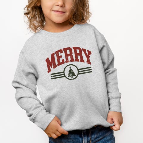 Merry Arched Tree Sweatshirt Toddler