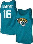 Majestic Threads Men's Majestic Threads Trevor Lawrence Teal Jacksonville Jaguars Tri-Blend Player Name & Number Tank Top