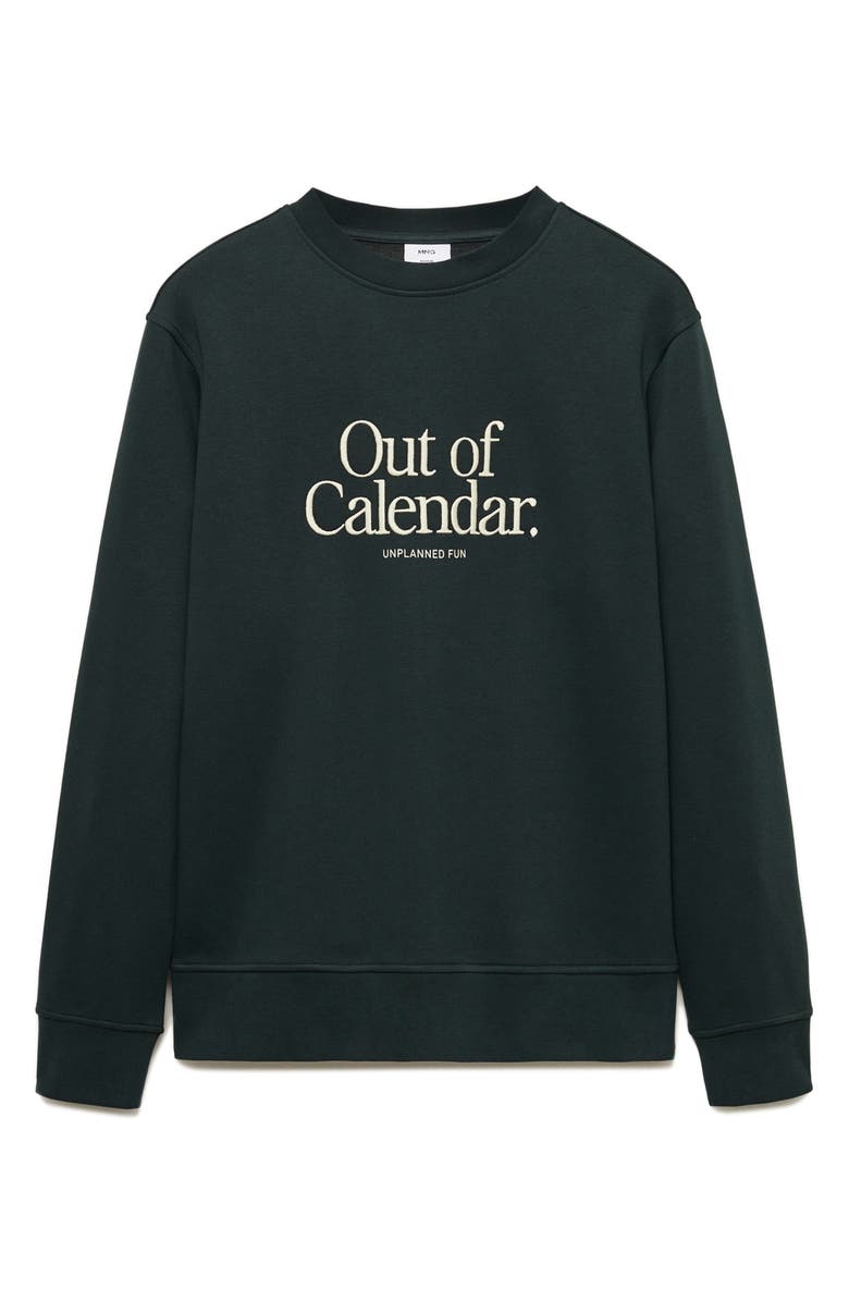 MANGO Out of Calendar Embroidered Sweatshirt, Alternate, color,