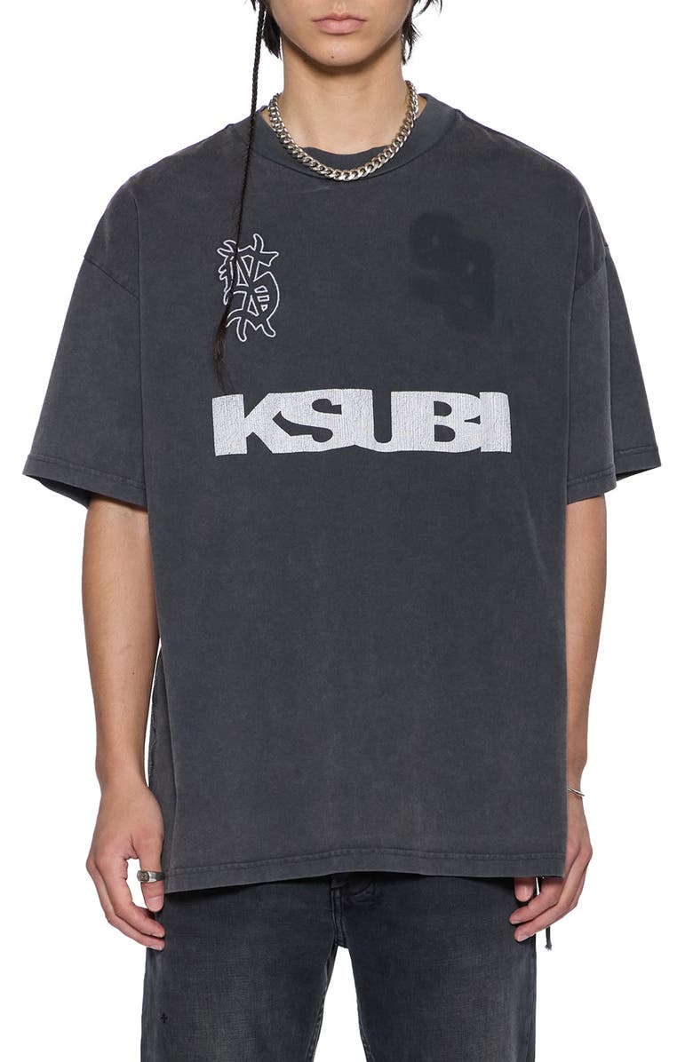 Ksubi Rugged Ekcess Oversize Graphic T-Shirt, Main, color,