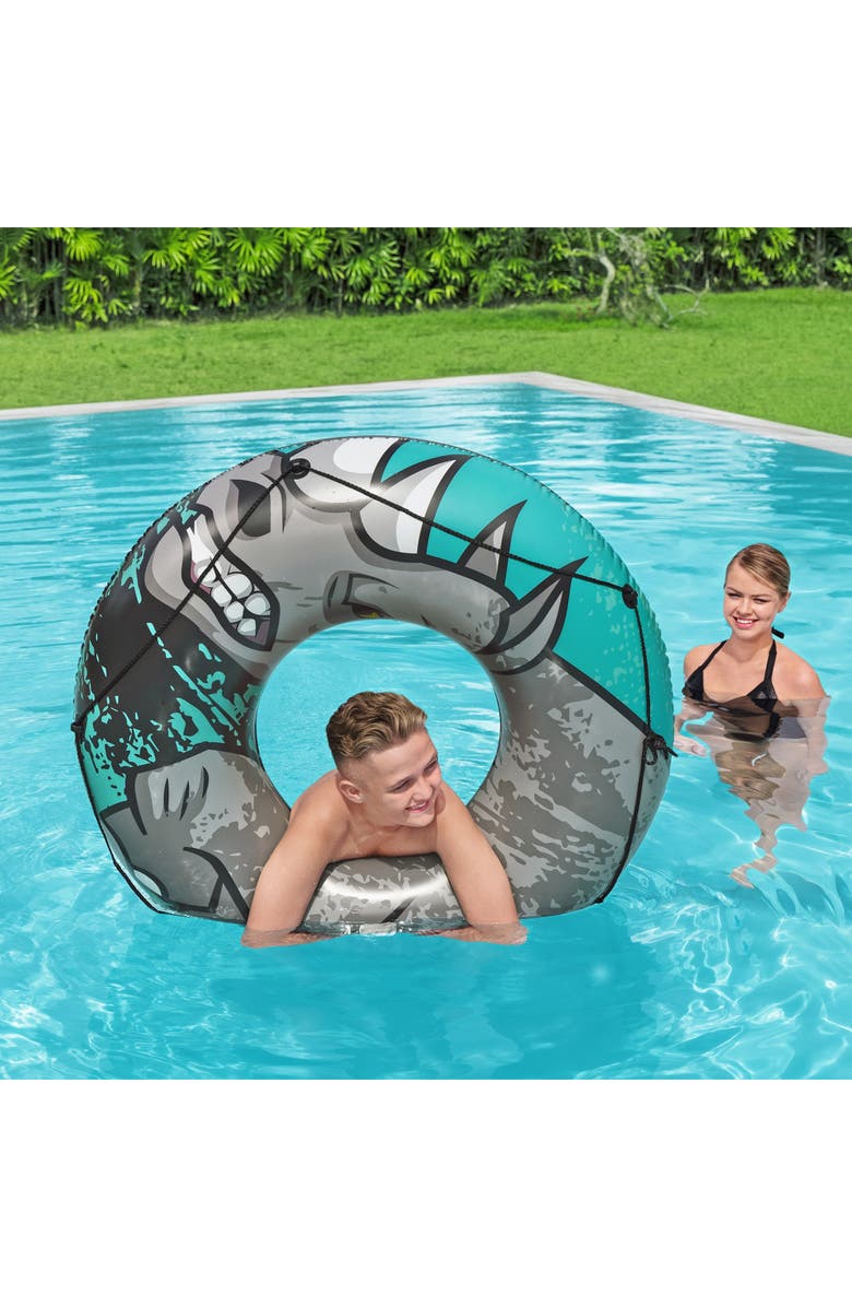 H2OGO! Rhino Rider Swim Tube 48" Ages 12+, Alternate, color, Gray