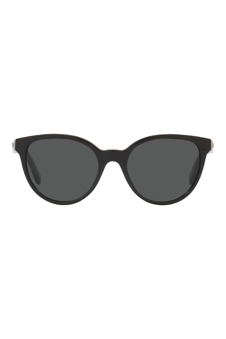 Kids' Phantos 46mm Small Round Sunglasses, Main, color, BLACK / DARK GREY