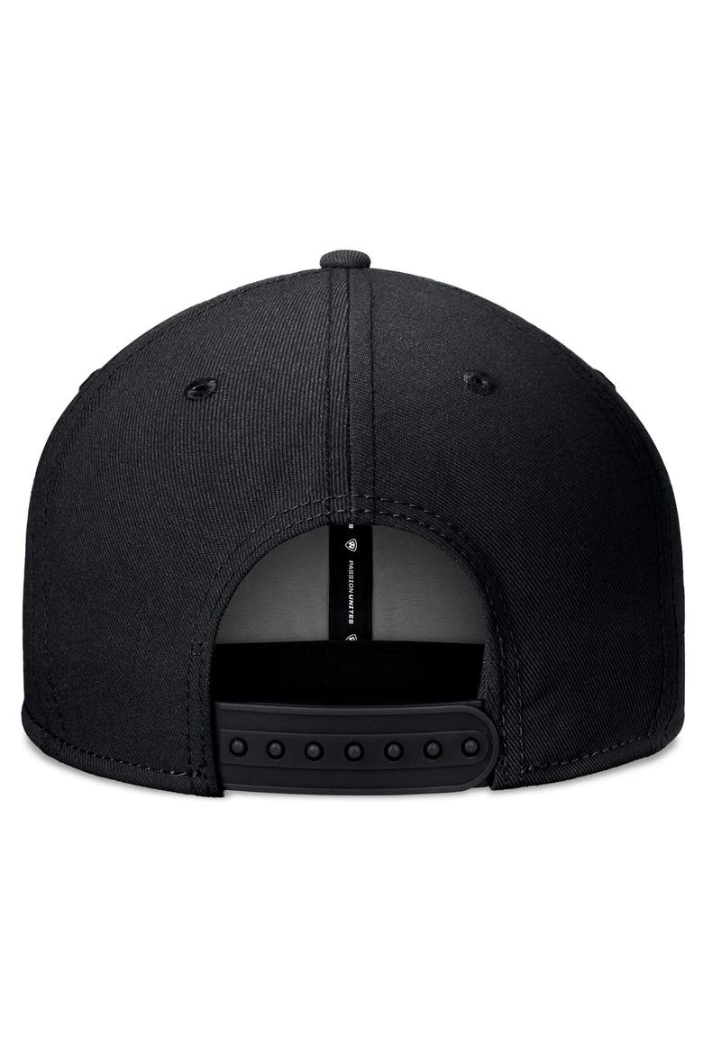 Men's Top of the World Black LSU Tigers Bullpen Snapback Hat, Alternate, color, Black