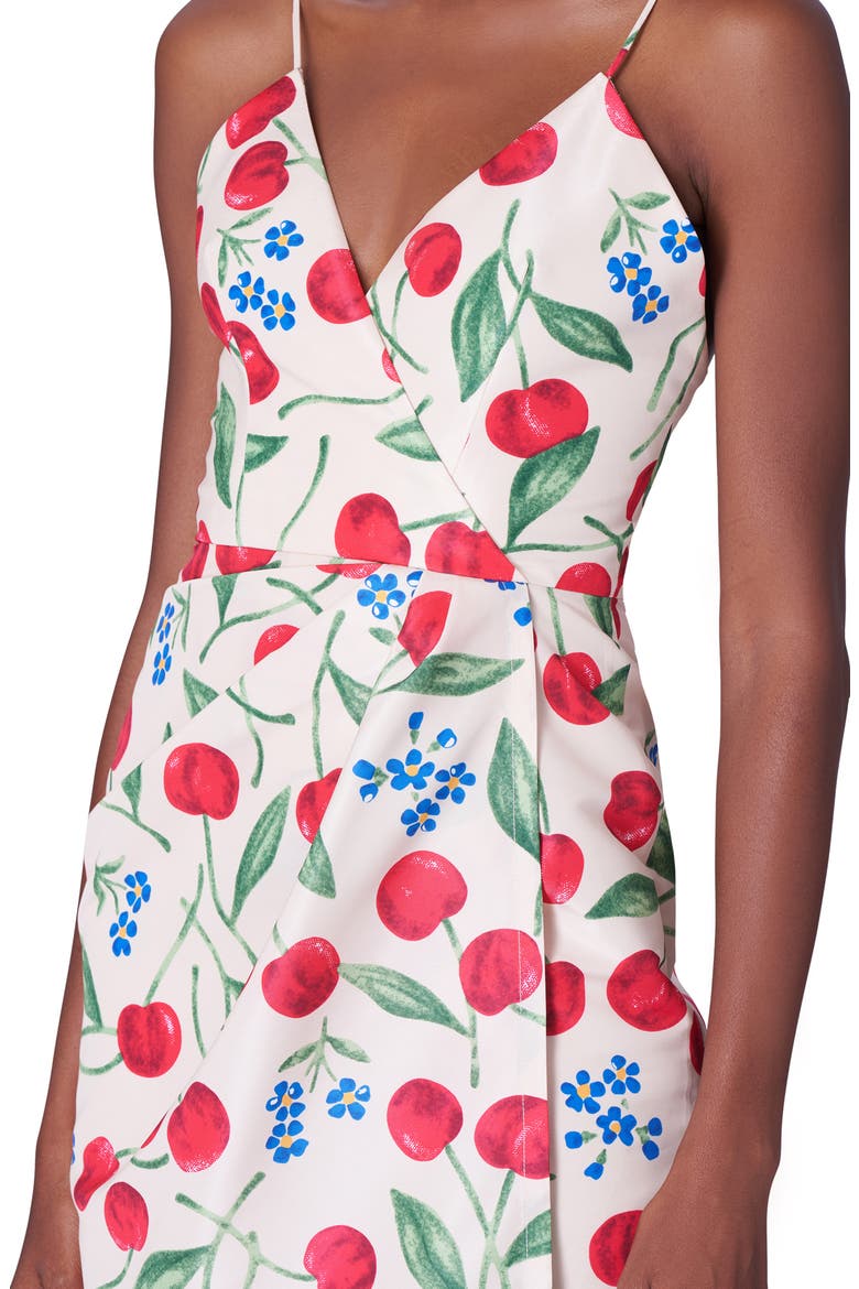 Cherry Print Dress, Alternate, color, ECRU MULTI