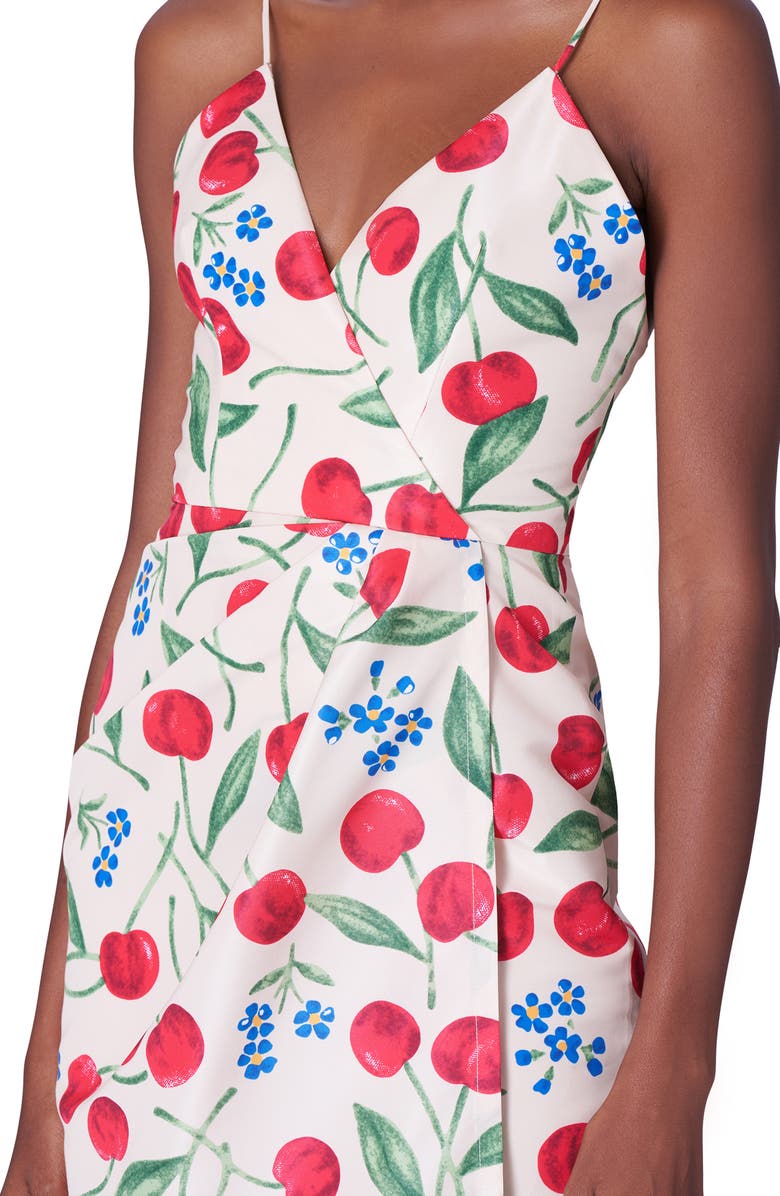 Carolina Herrera Cherry Print Dress, Alternate, color,