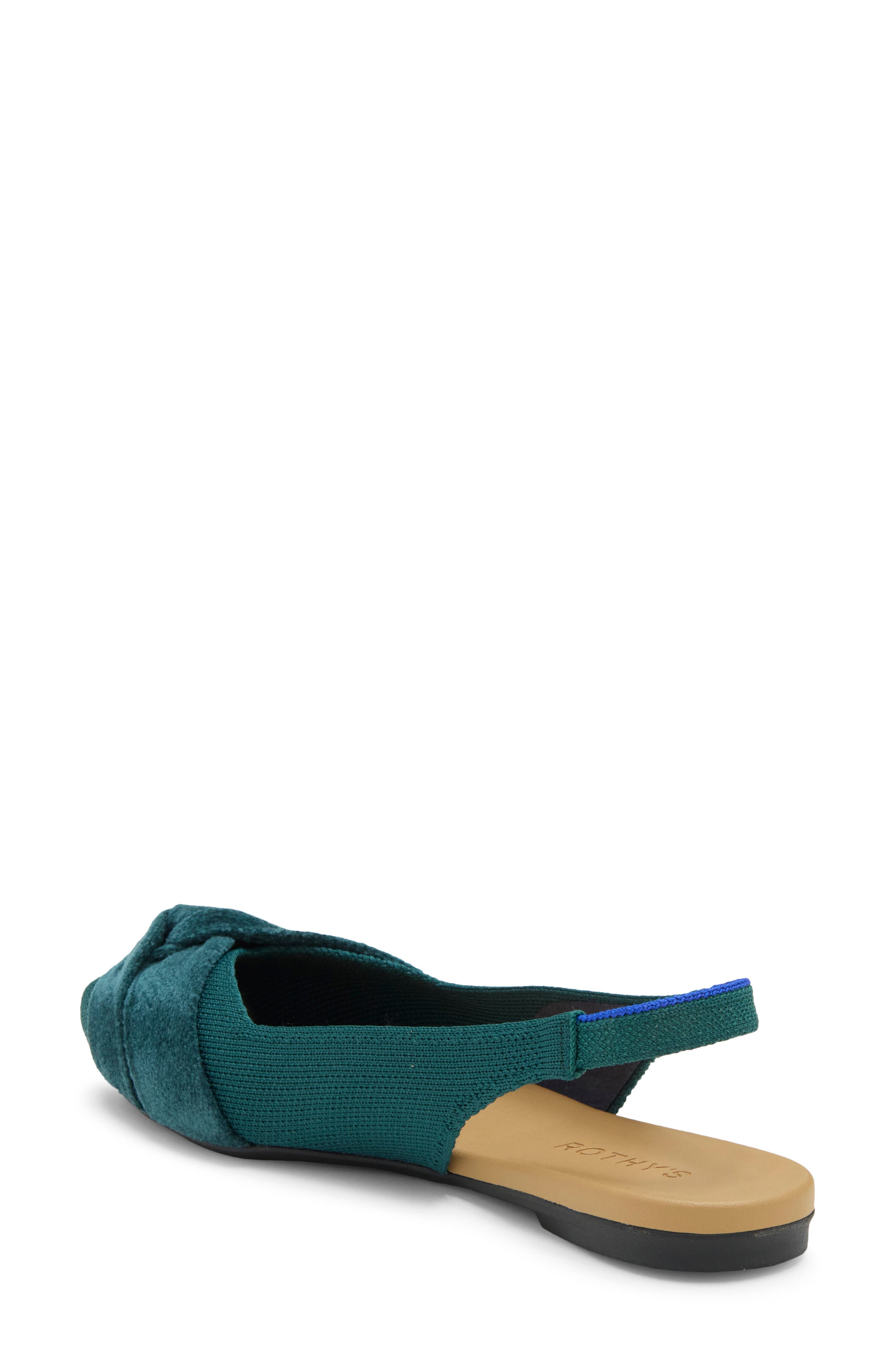 The Twist Point Slingback, Alternate, color, EVERGLADE