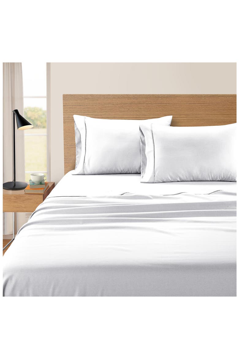 500 Thread Count Tencel Sheet Set, Alternate, color, WHITE