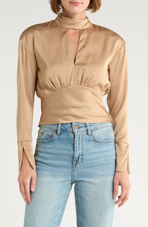 The Parker Long Sleeve Keyhole Top