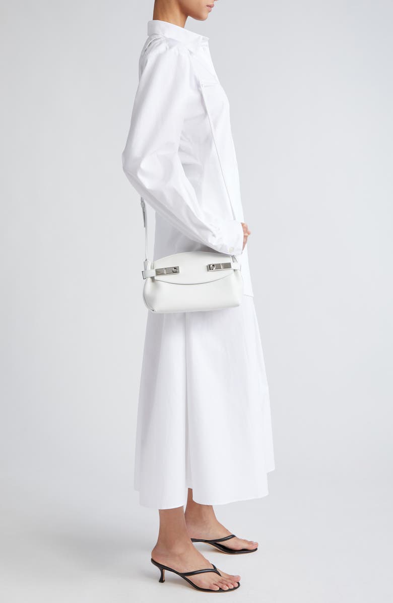 FERRAGAMO Hug Small Leather Pouch, Alternate, color,