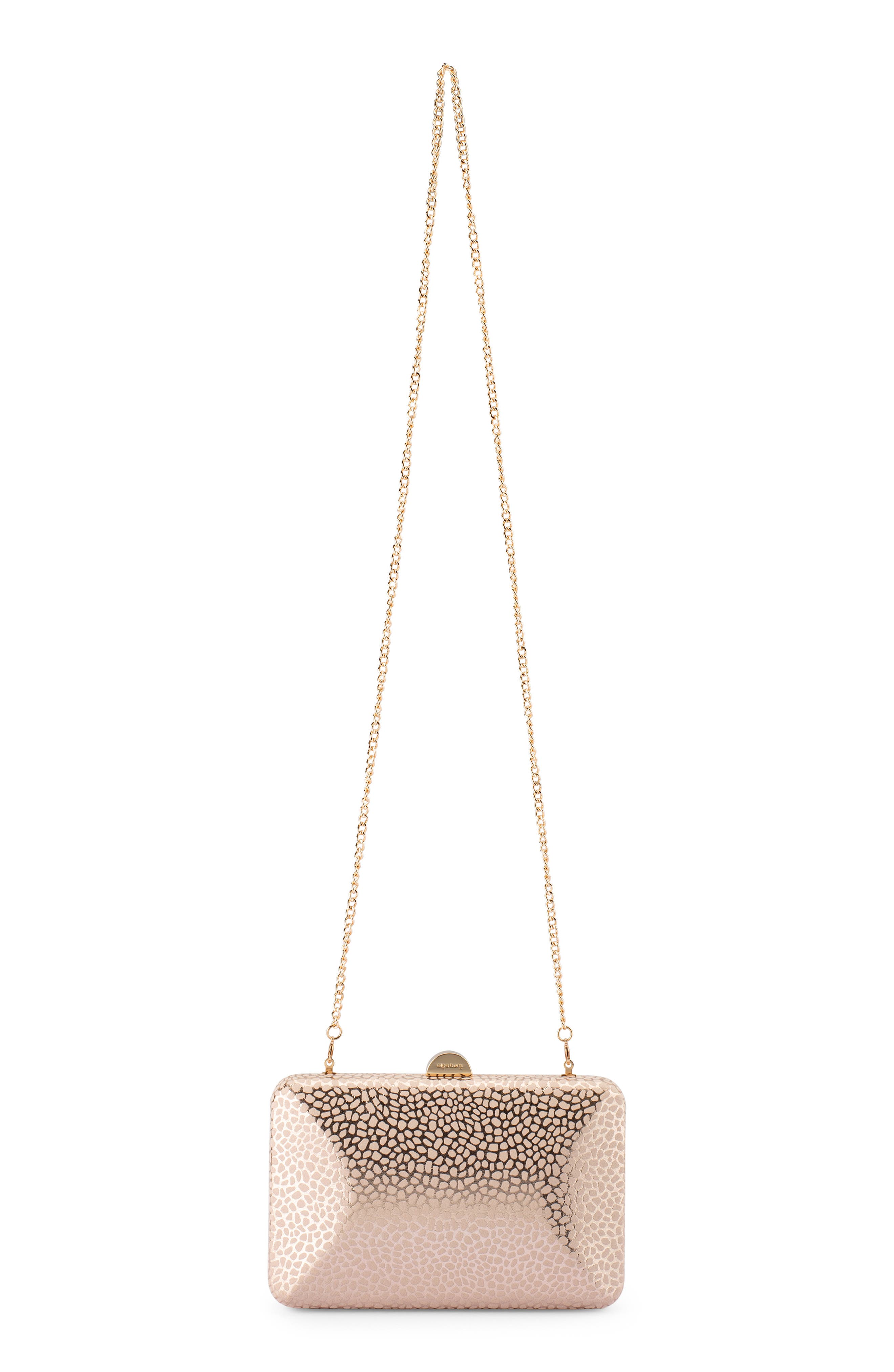 Frankie Embossed Clutch, Alternate, color, BLUSH