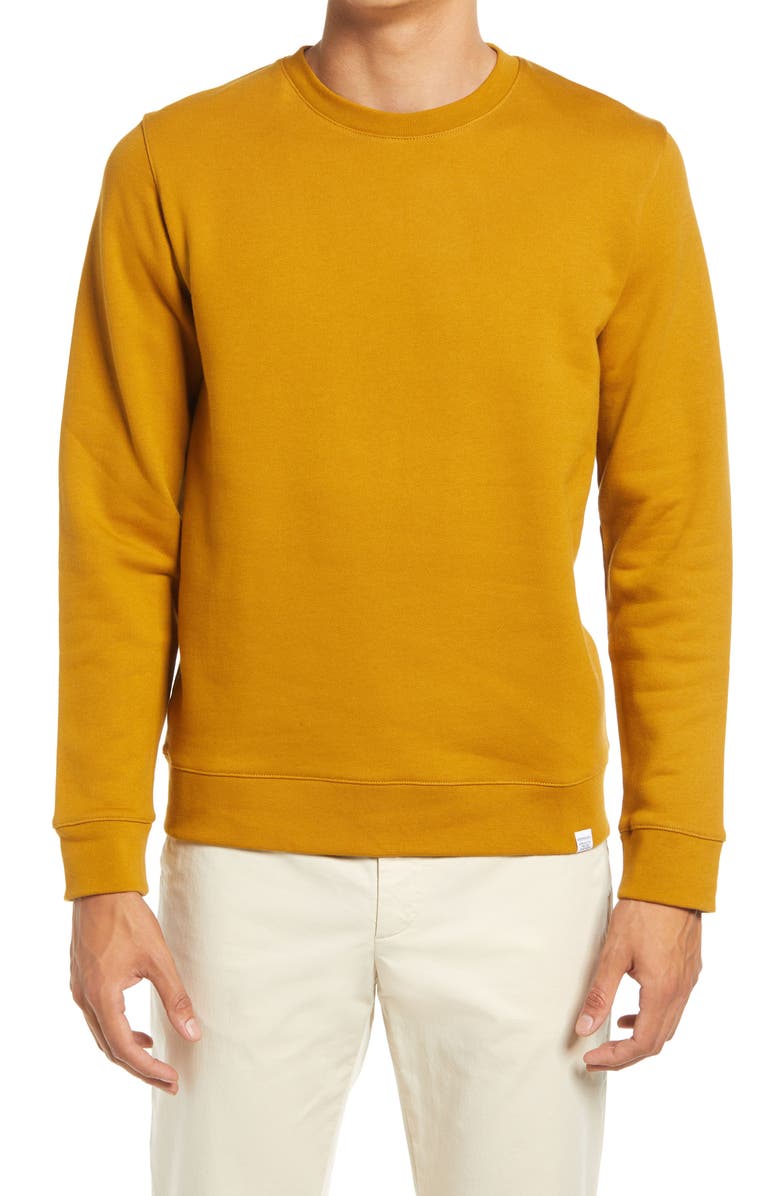 Norse Projects Vagn Crewneck Cotton Sweatshirt, Main, color, 