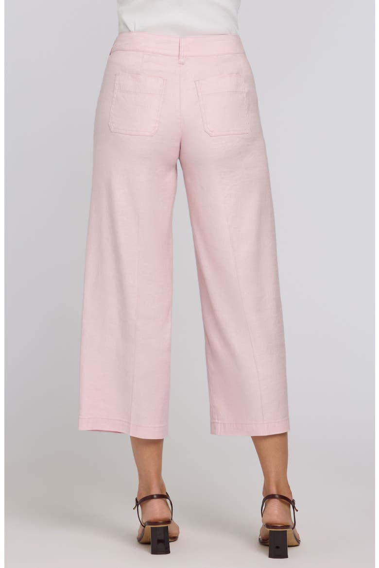 Linen Blend Crop Wide Leg Pants, Alternate, color, LIGHT LILAC