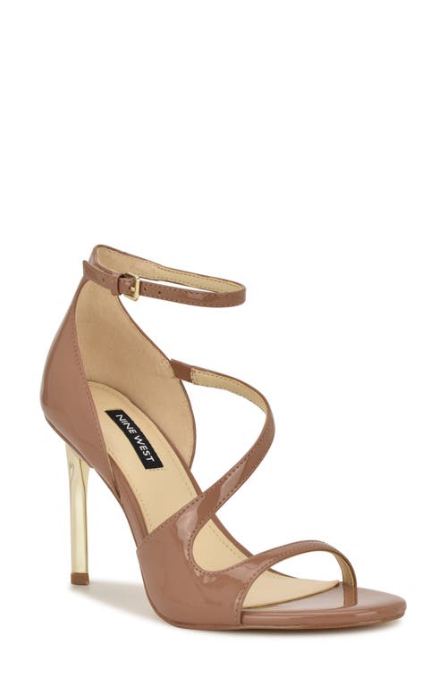 Nine West Shimmy Ankle Strap Sandal In Neutral