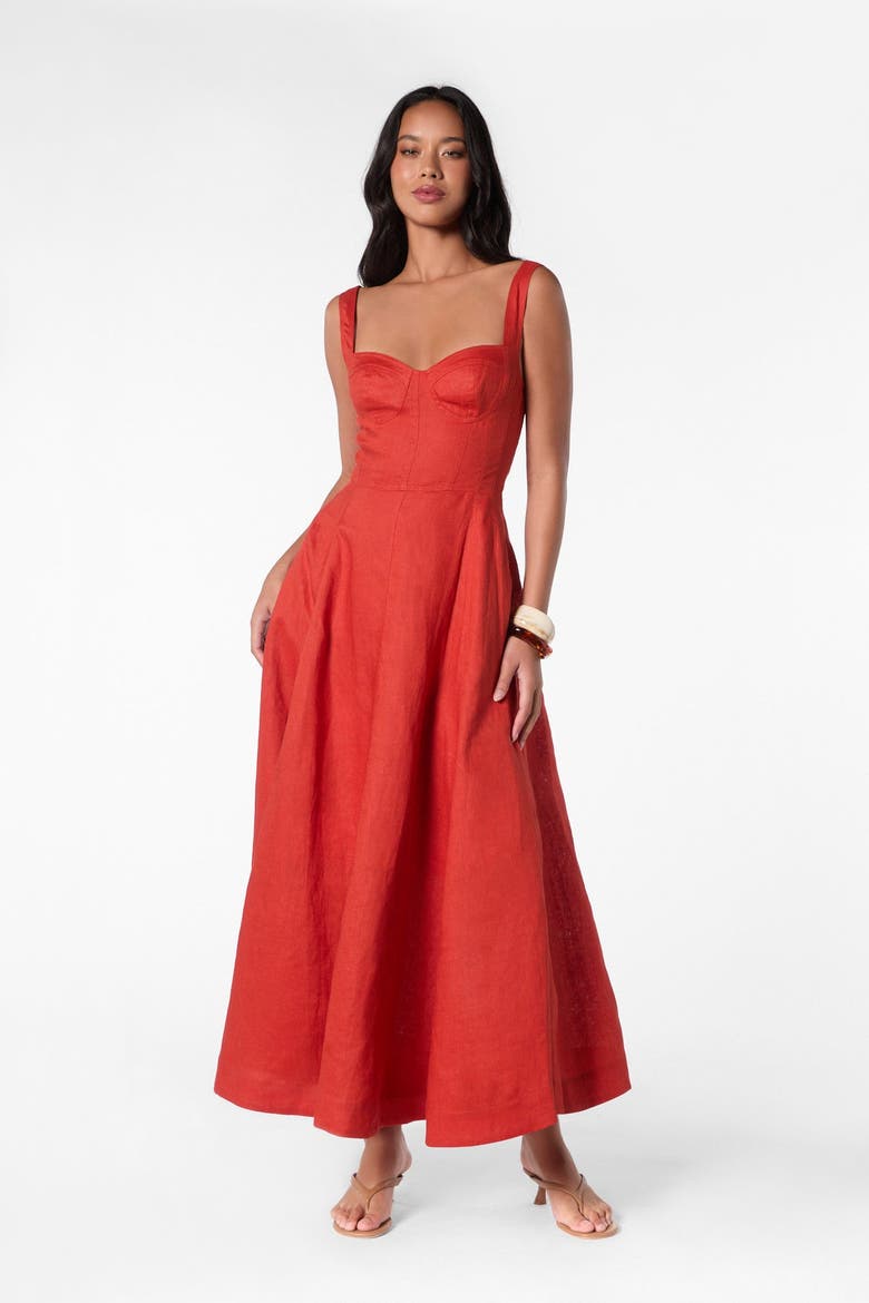 Anya Dress, Alternate, color, Paprika
