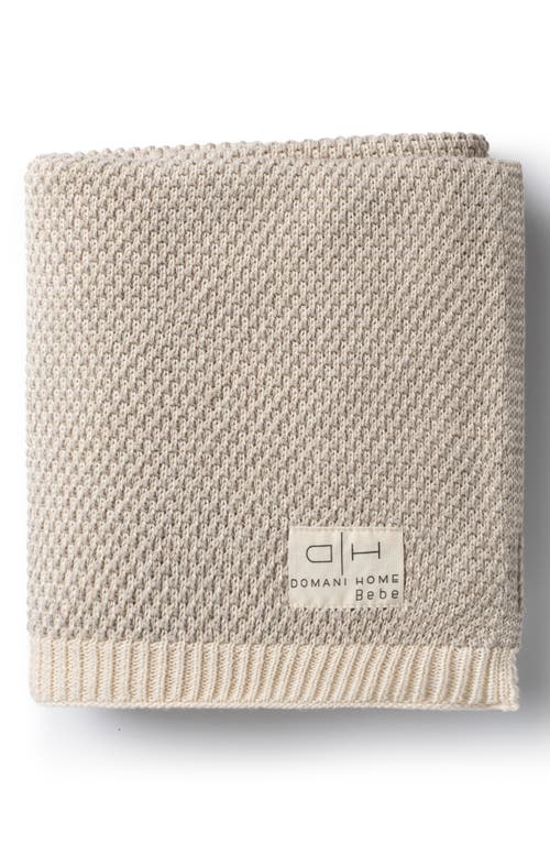 Domani Home Brunello Baby Blanket In Linen Sand