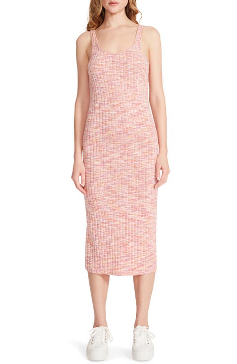 Tangerine Daze Space Dye Rib Midi Dress