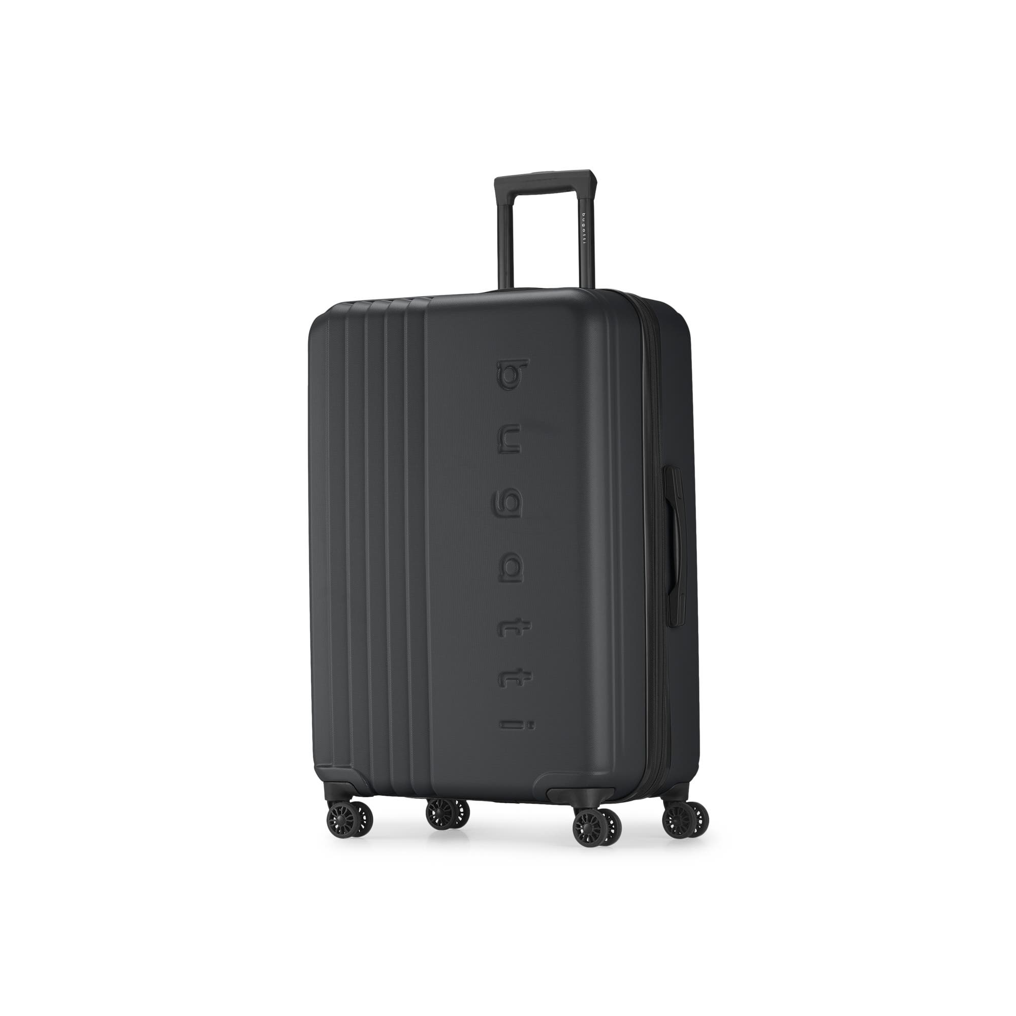 bugatti The Classic Hardside Check-In Large Luggage with Expansion, Alternate, color, Black