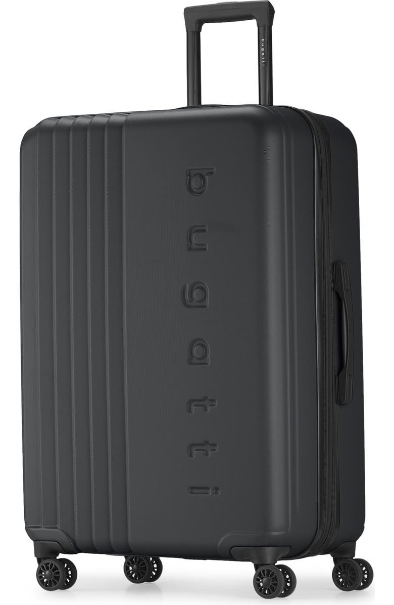 bugatti The Classic Hardside Check-In Large Luggage with Expansion, Alternate, color, Black