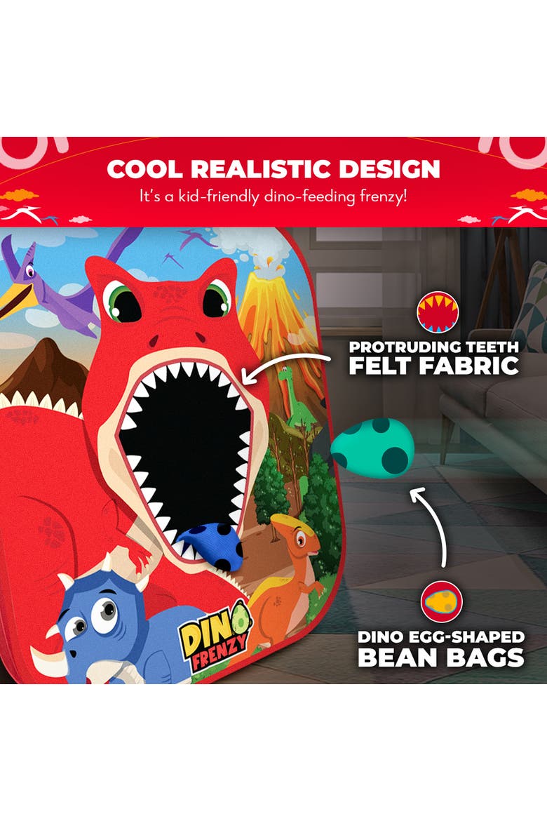 Dino Frenzy | 2-in-1 Corn Hole Games for Kids, Alternate, color, Red