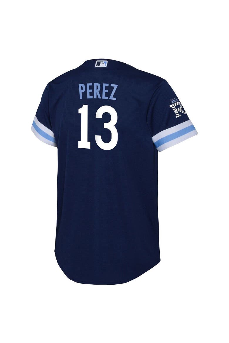 Toddler Nike Salvador Perez Navy Kansas City Royals City Connect Replica Player Jersey, Alternate, color, Navy